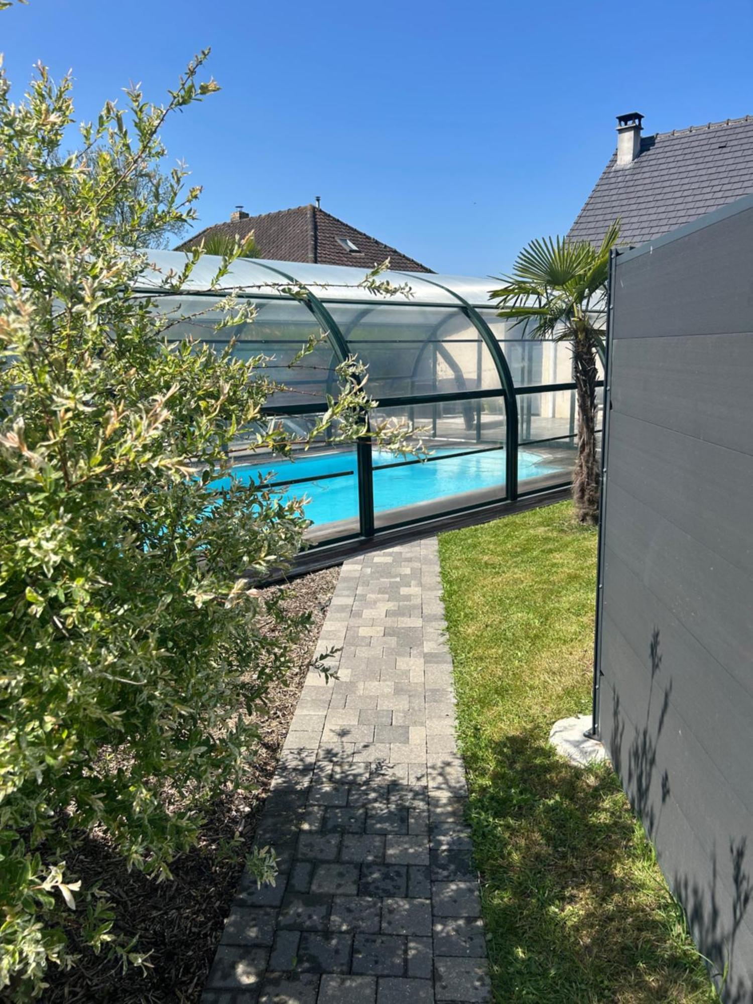 Gite Spa Sauna Piscine Aubin-Saint-Vaast Exteriér fotografie
